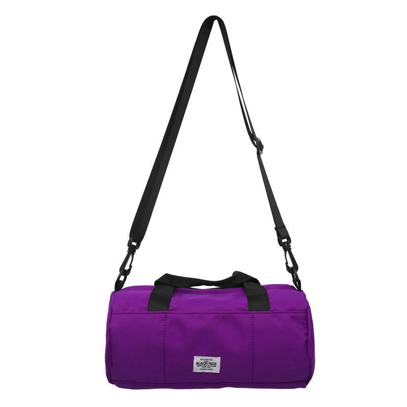 Polyester Cylinder Mini Crossbody Bag Purple color SKU reference