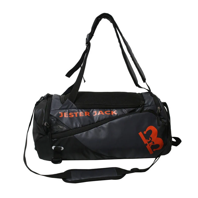 Nylon Wet-Dry Duffel and Backpack Travel Bag Gray color SKU reference