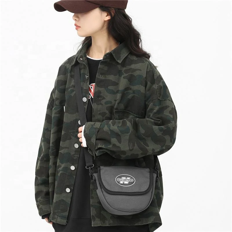 Polyester Vintage Letter-Detail Mini Crossbody Bag product reference image