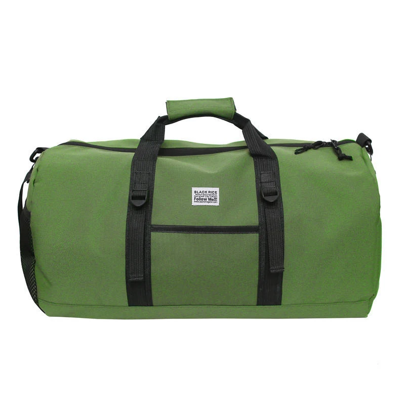 Nylon Gym and Travel Duffel with Folded Profile Green color SKU reference
