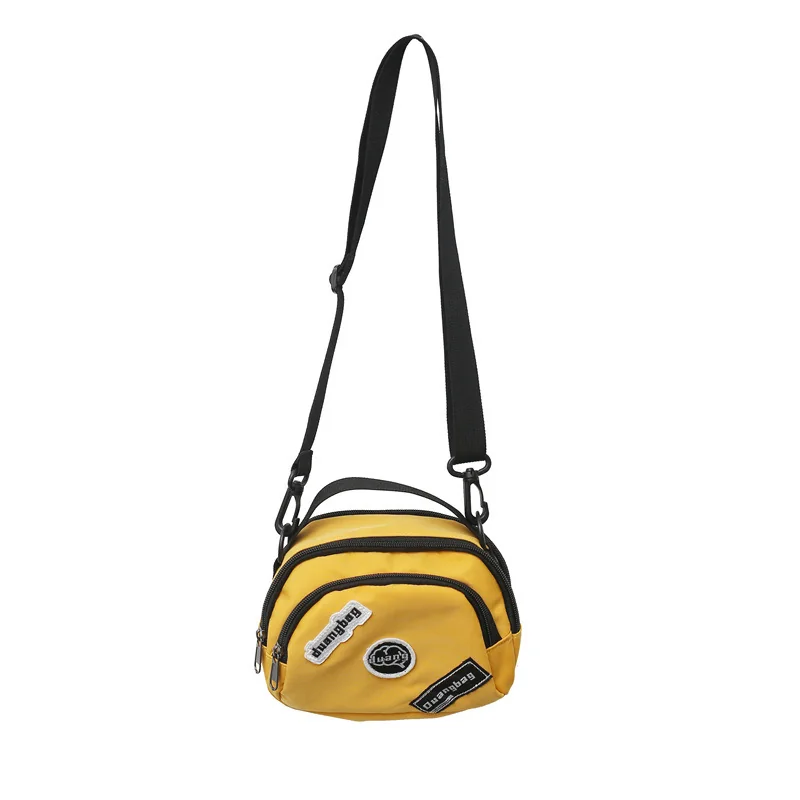 Multi-Pocket Letter-Print Phone Crossbody Bag Yellow color SKU reference