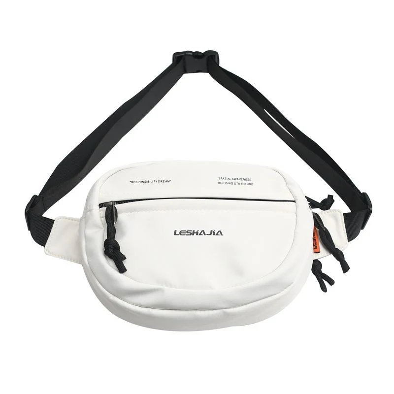 Polyester Multifunctional Chest and Waist Pack White color SKU reference