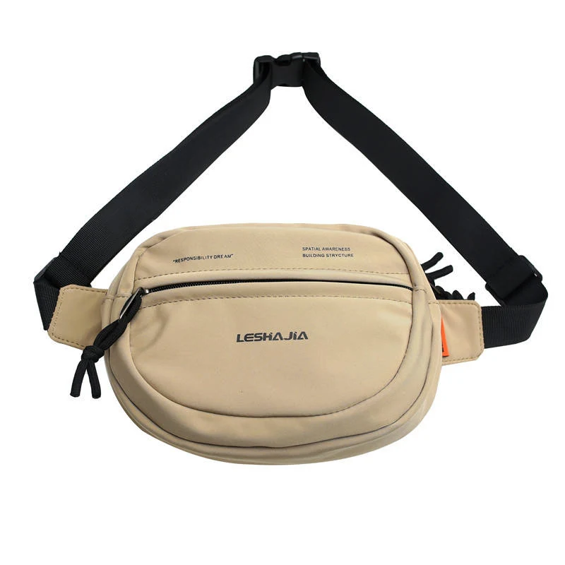 Polyester Multifunctional Chest and Waist Pack Khaki color SKU reference