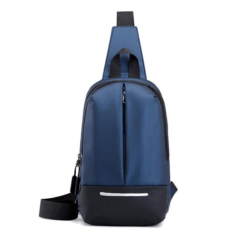 Polyester Chest Crossbody Bag in Four Colors Deep Blue color SKU reference