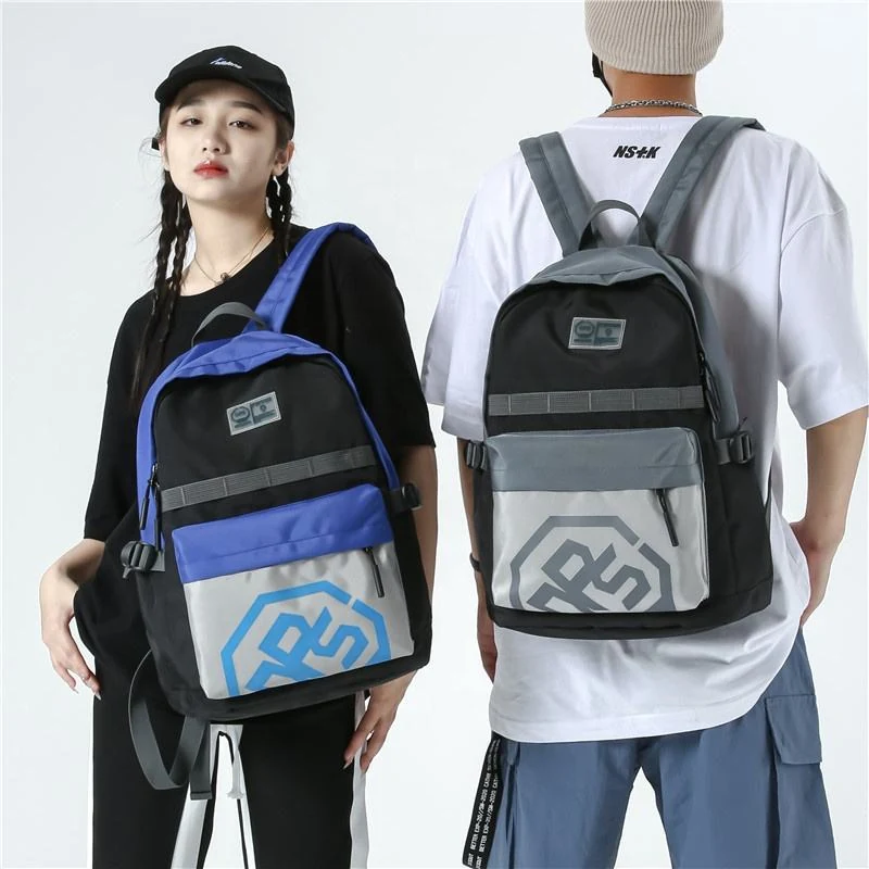 Oxford Color-Block Student Backpack product reference image
