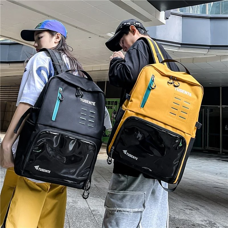 Oxford Letter-Print Student and Travel Backpack product reference image
