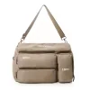 Nylon Travel Duffel with Shoe Compartment Khaki color SKU reference