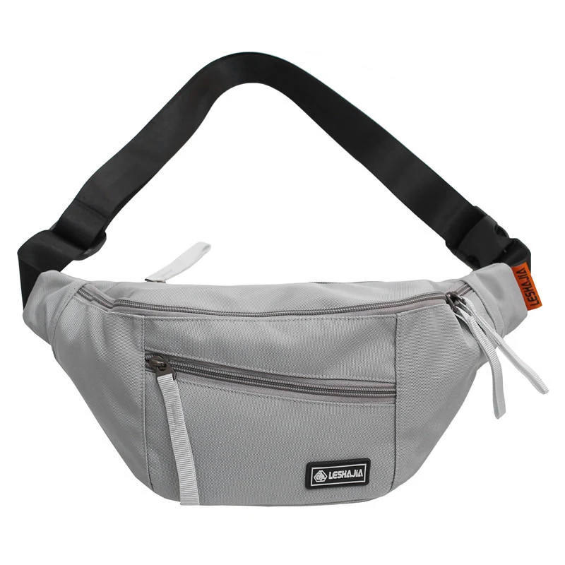Polyester Student Chest and Crossbody Bag Gray color SKU reference