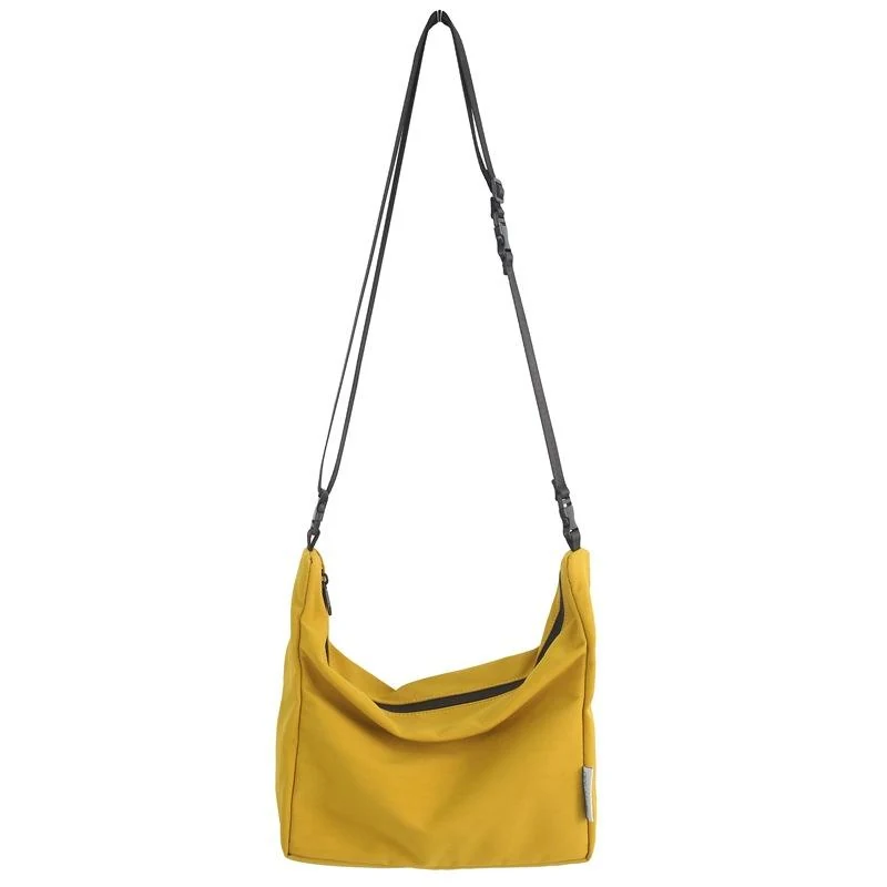 Polyester Shoulder and Crossbody Bag with Five Color Options Yellow color SKU reference