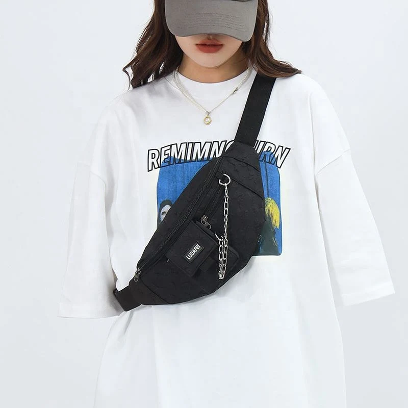 Polyester Plaid Chest and Crossbody Bag product reference image