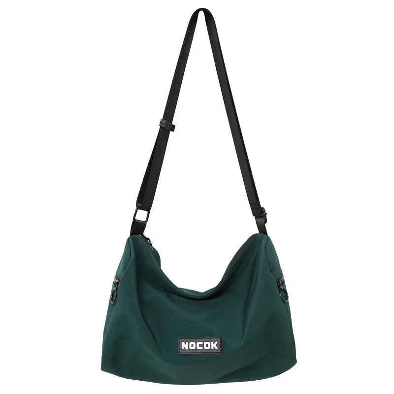 Large-Capacity Polyester Crossbody Messenger Bag Green color SKU reference
