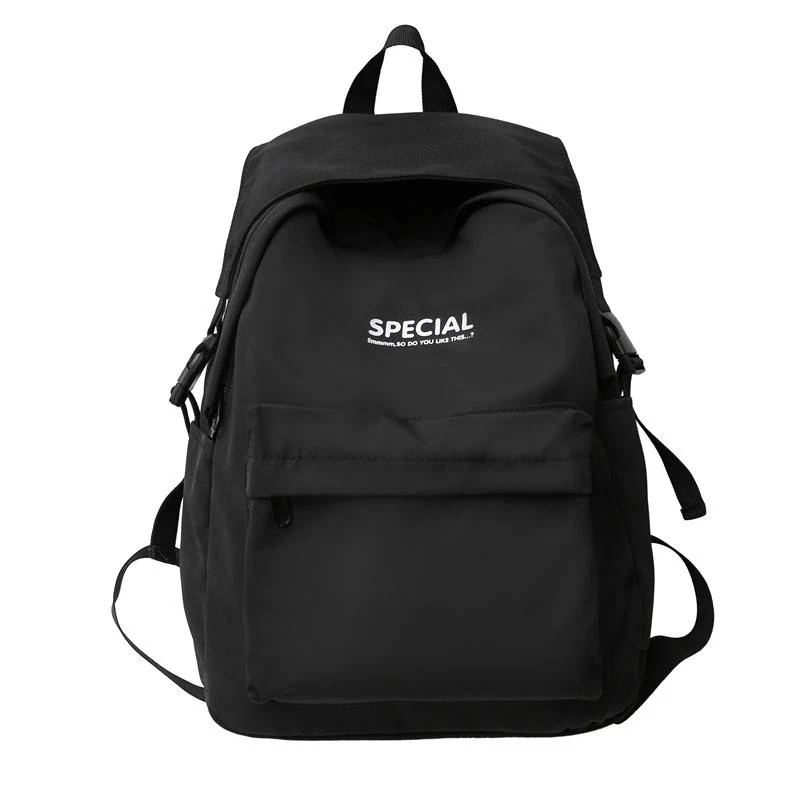 Lightweight Student and Travel Backpack Black color SKU reference