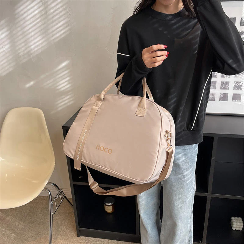 Minimalist Oxford Everyday Shoulder Travel Bag White color SKU reference