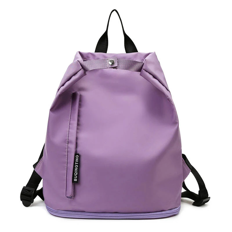 Multi-Use Oxford Travel Backpack with Shoe Compartment Purple color SKU reference
