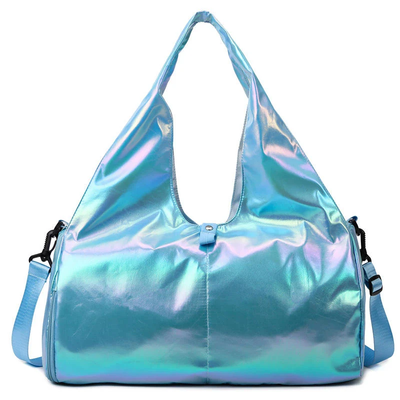 Pearlescent Women’s Weekender with Shoe Compartment Light Blue color SKU reference