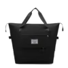 Expandable Color-Block Nylon Sports Weekender Bag Black color SKU reference