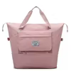Expandable Color-Block Nylon Sports Weekender Bag Pink color SKU reference