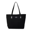 PU Travel & Gym Tote with Anti-Theft Pocket Black color SKU reference
