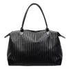 40 L PU Travel Duffel with Laptop Pocket and Corner Wrap Black color SKU reference