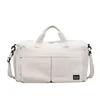 Oxford Travel Duffel with Shoe and Wet/Dry Compartments White color SKU reference