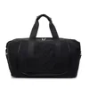Nylon Travel Duffel with Wet/Dry Pocket and Embroidery Options Black color SKU reference