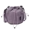 4 L Nylon Drawstring Mini Shoulder Bag Purple color SKU reference