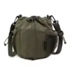 4 L Nylon Drawstring Mini Shoulder Bag Green color SKU reference