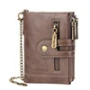 Trifold PU Wallet with Chain Detail Khaki color SKU reference