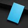 Slim Aluminum Card Holder with Color Options Sky blue color SKU reference