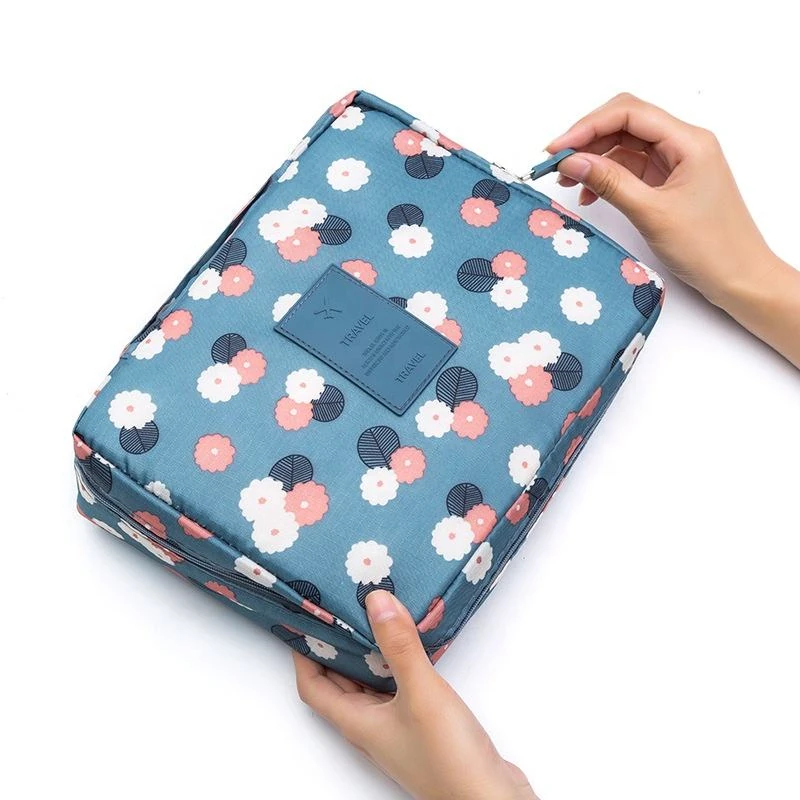 Multi-Pocket Polyester Travel Toiletry Organizer product reference image