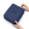 Multi-Pocket Polyester Travel Toiletry Organizer Navy color SKU reference