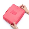 Multi-Pocket Polyester Travel Toiletry Organizer Watermelon red color SKU reference