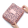 Multi-Pocket Polyester Travel Toiletry Organizer Leopard pink color SKU reference