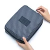 Multi-Pocket Polyester Travel Toiletry Organizer Deep blue star color SKU reference
