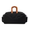 Nylon Travel Duffel with Shoe Compartment Black color SKU reference