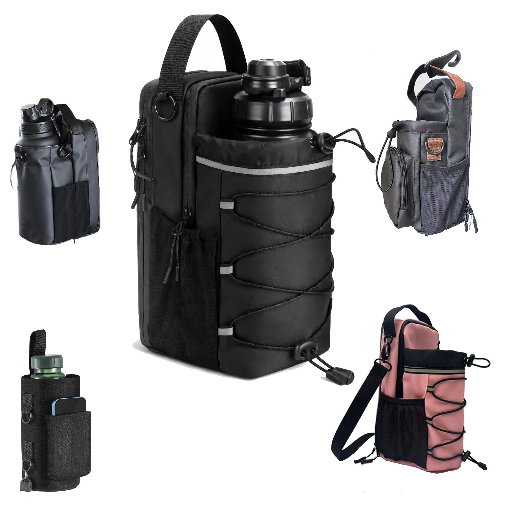 Magnetic Tumbler Carrier with Adjustable Strap product reference image