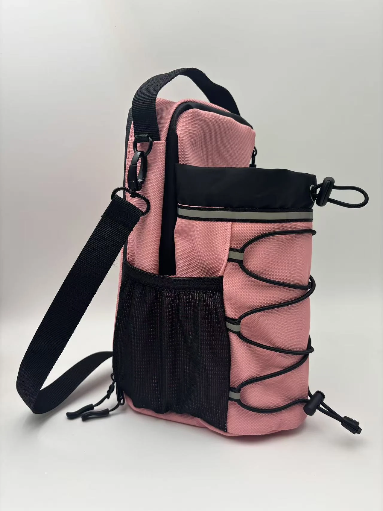 Magnetic Tumbler Carrier with Adjustable Strap Pink · magnetic option 3 with reflective strip color SKU reference