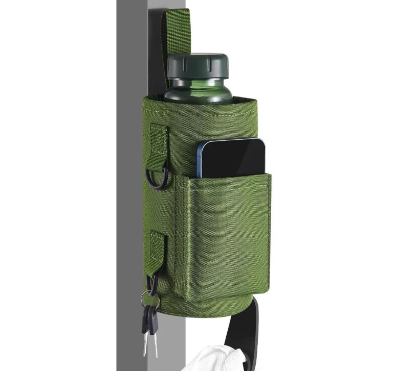 Magnetic 40 oz Bottle Carrier with Phone & Key Storage Green · magnetic option 6 with hook color SKU reference