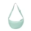 Nylon Crescent Crossbody Bag with Adjustable Strap Mint color SKU reference