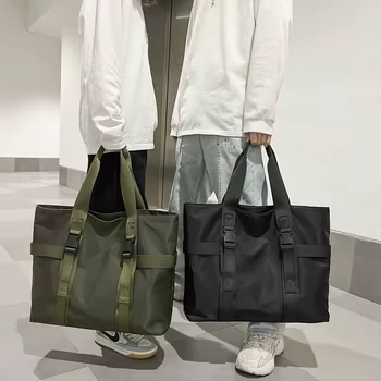 Everyday Nylon Tote Bag with Long Shoulder Straps product reference image