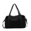 Lightweight Nylon Travel Duffel with Wet/Dry Storage Black color SKU reference