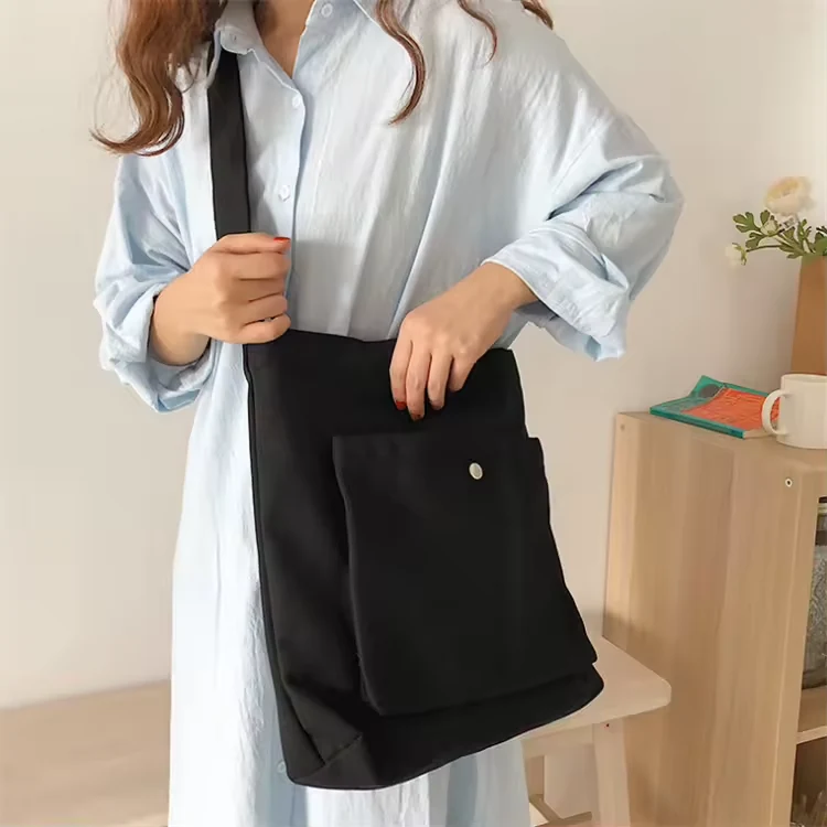 Foldable Cotton Tote with Zipper product reference image