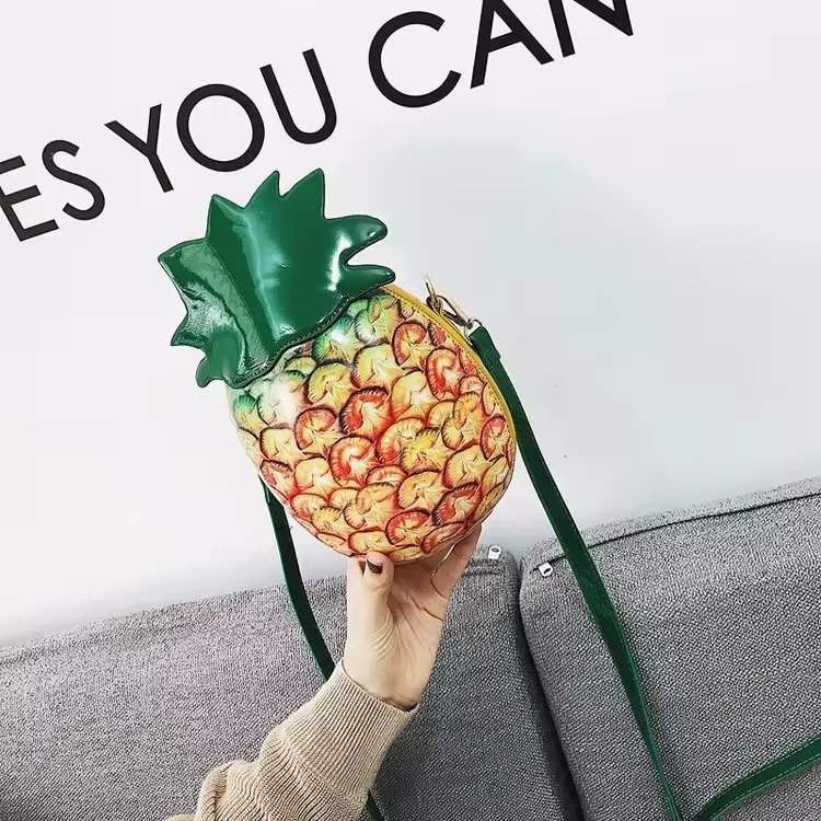 Pineapple-Shape PU Shoulder Bag product reference image