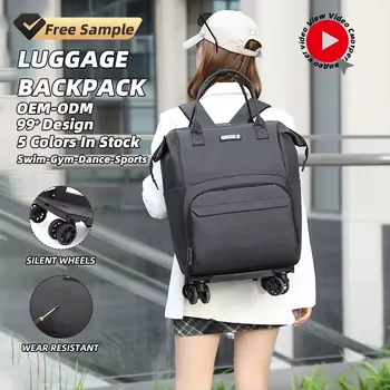 Wheeled Travel Backpack with Removable Quiet Wheels product reference image