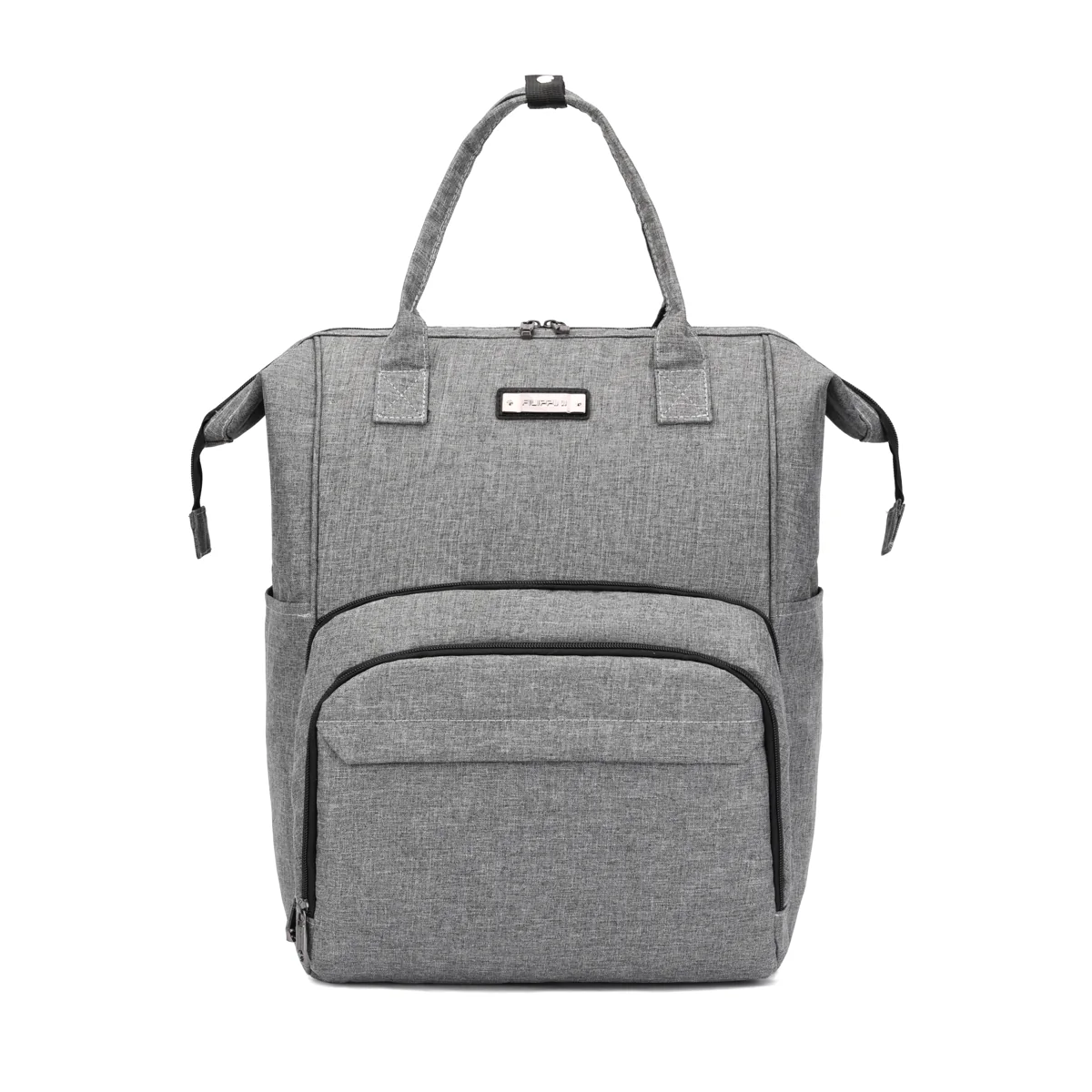 Wheeled Travel Backpack with Removable Quiet Wheels Gray · backpack setup color SKU reference