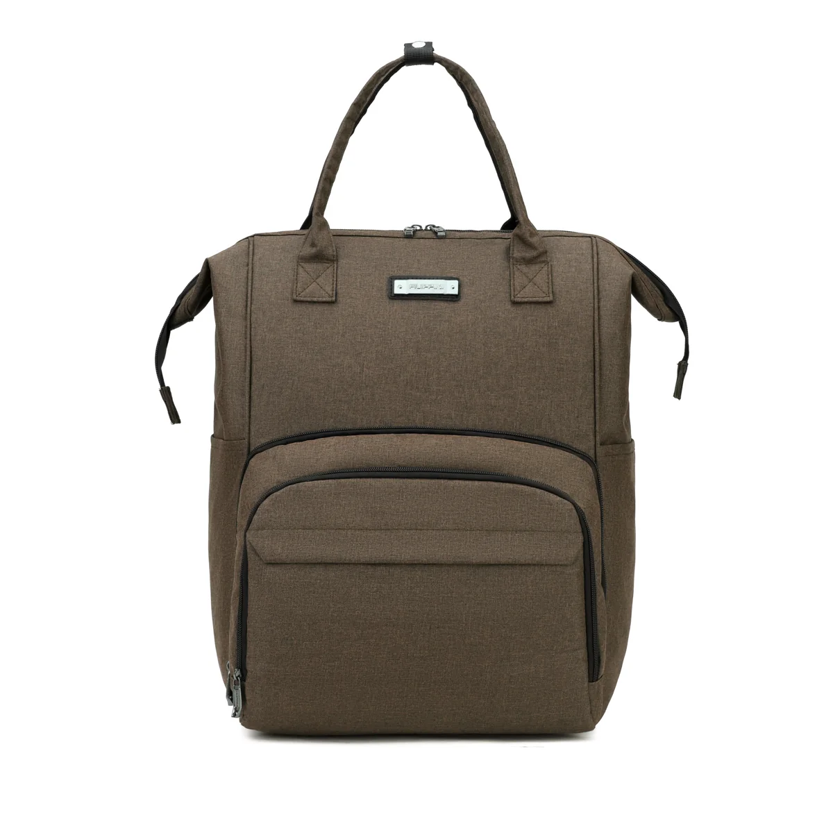 Wheeled Travel Backpack with Removable Quiet Wheels Brown · backpack setup color SKU reference