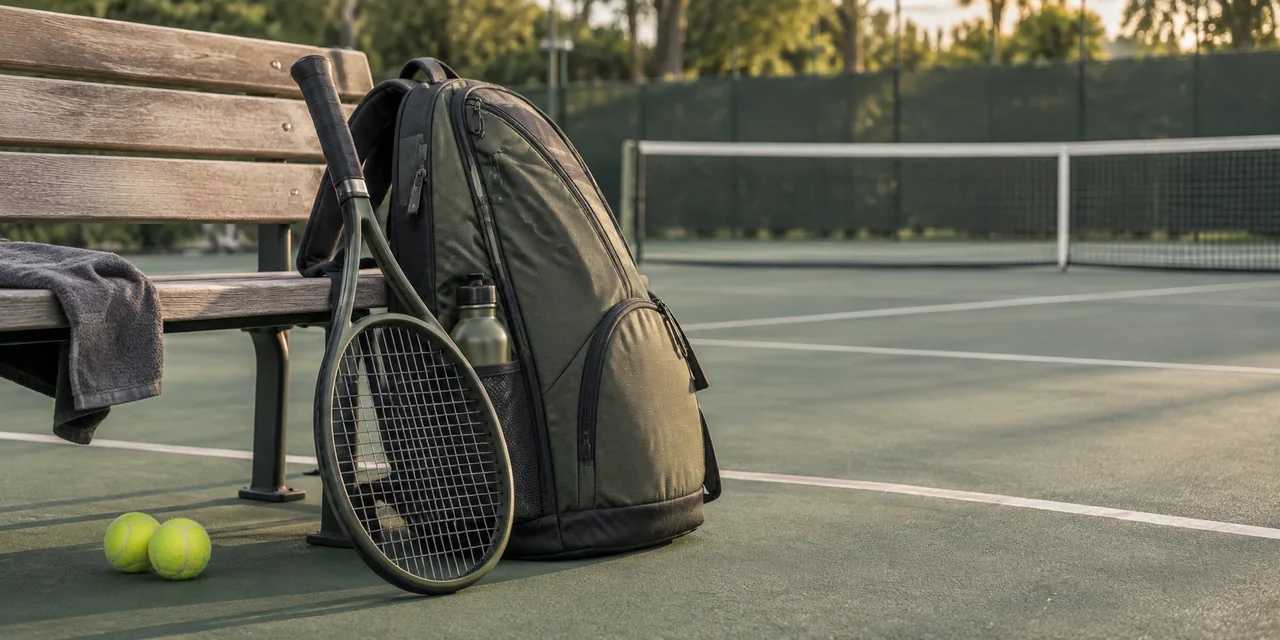 Racket & Sports Bags shown in a real-world setting
